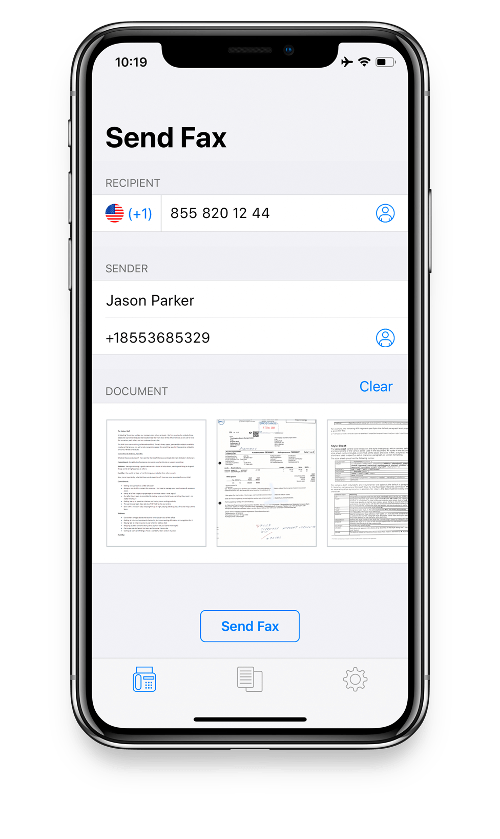 free app to send fax from iphone